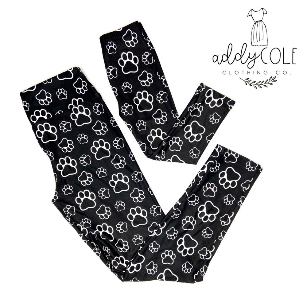 Mommy and Me Paw Print leggings